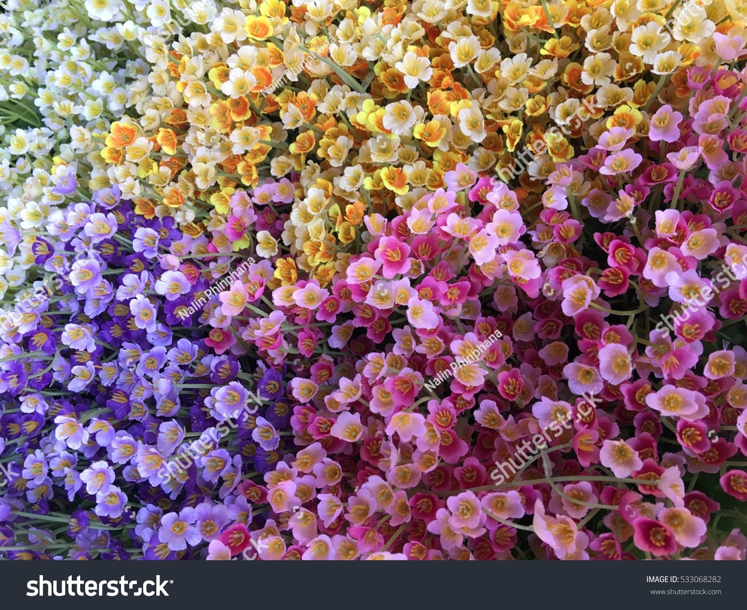 small plastic flowers