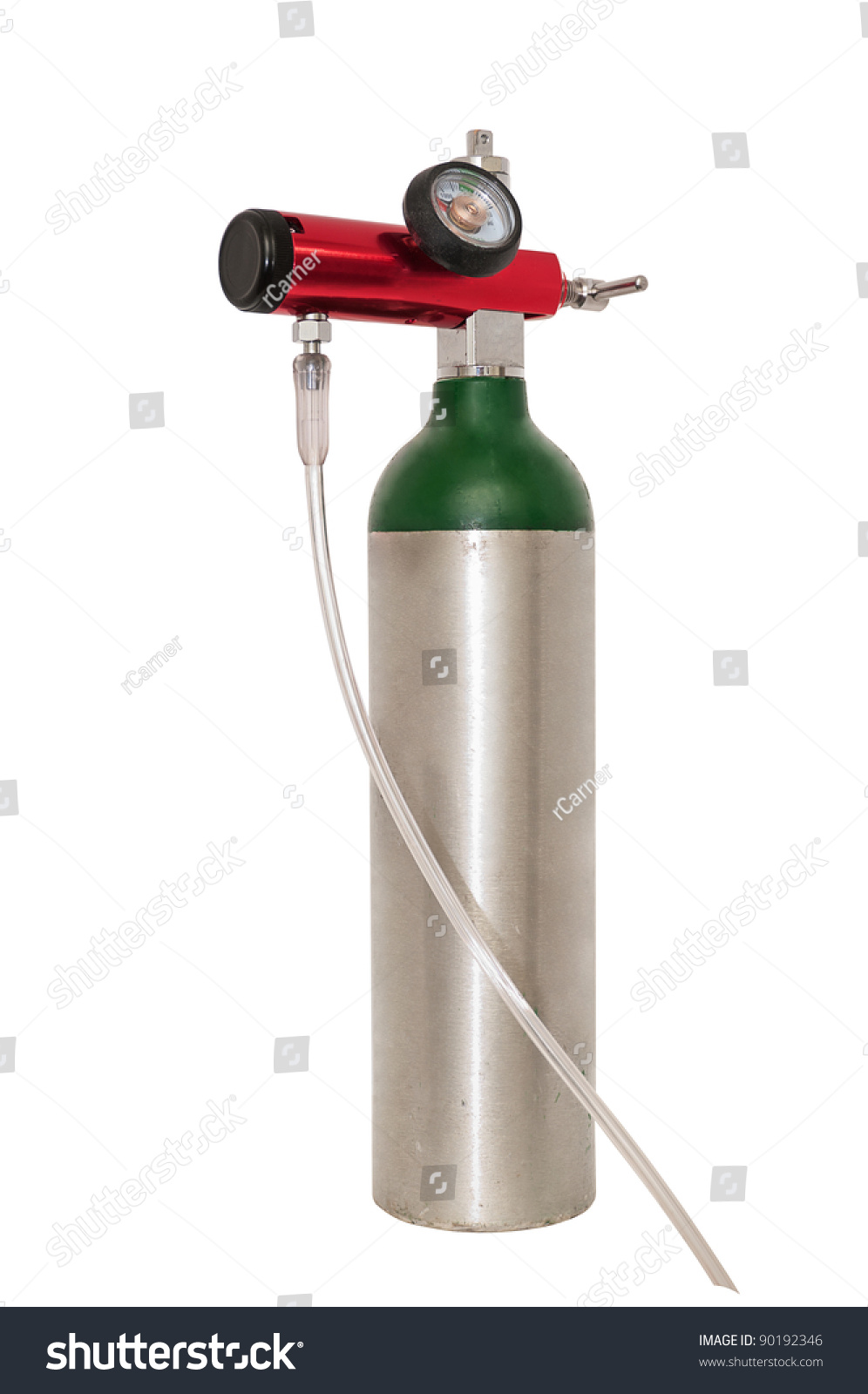 Small Portable Oxygen Cylinder Mobile Emphysema Stock Photo 90192346 ...