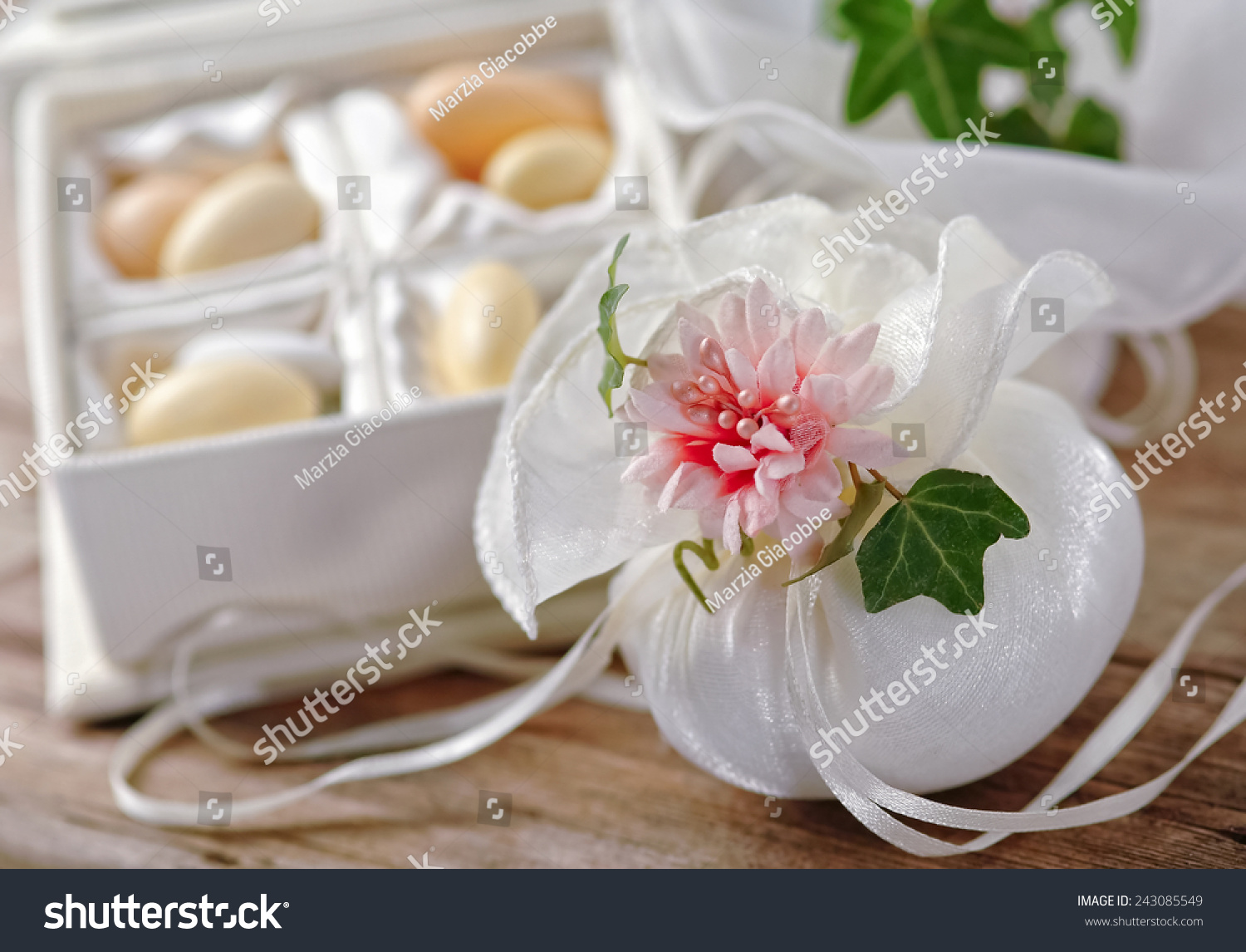 Small Thank You Gift Wedding Reception Stock Photo Edit Now