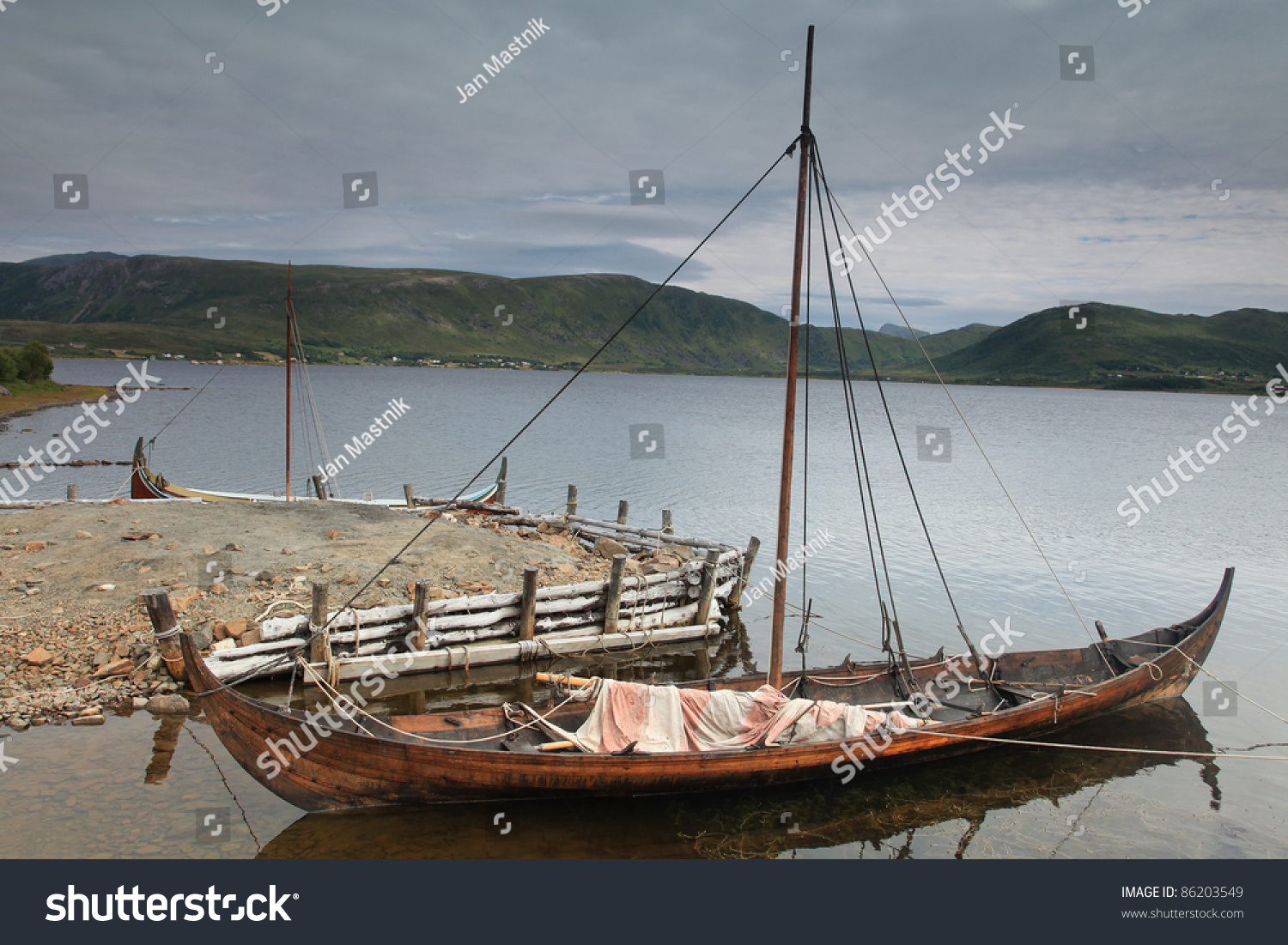 Small Viking Ship, Norway Stock Photo 86203549 : Shutterstock