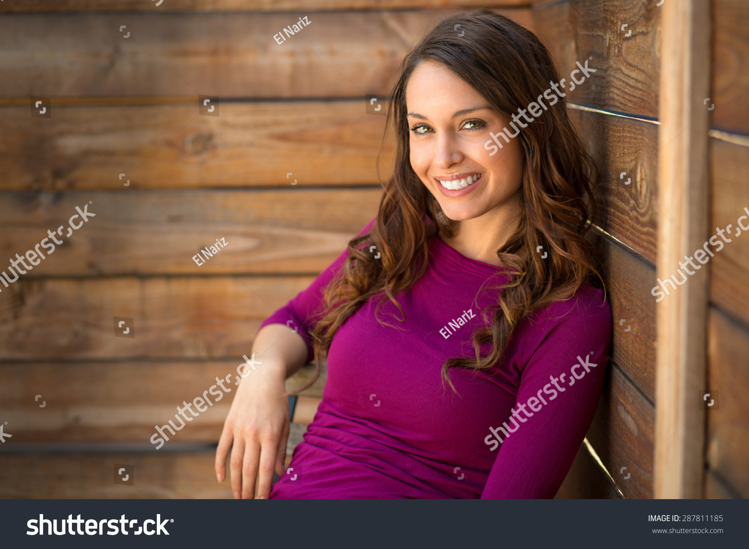 Smart Single Woman Casual Girl Next Stock Photo Edit Now