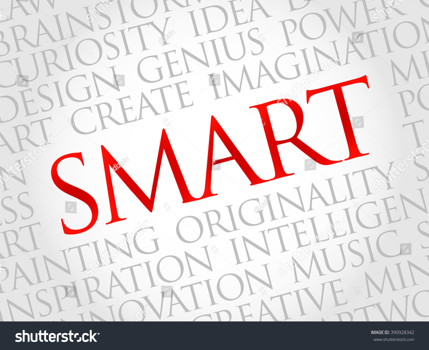 smart word cloud business concept stock illustration 390928342 smart word