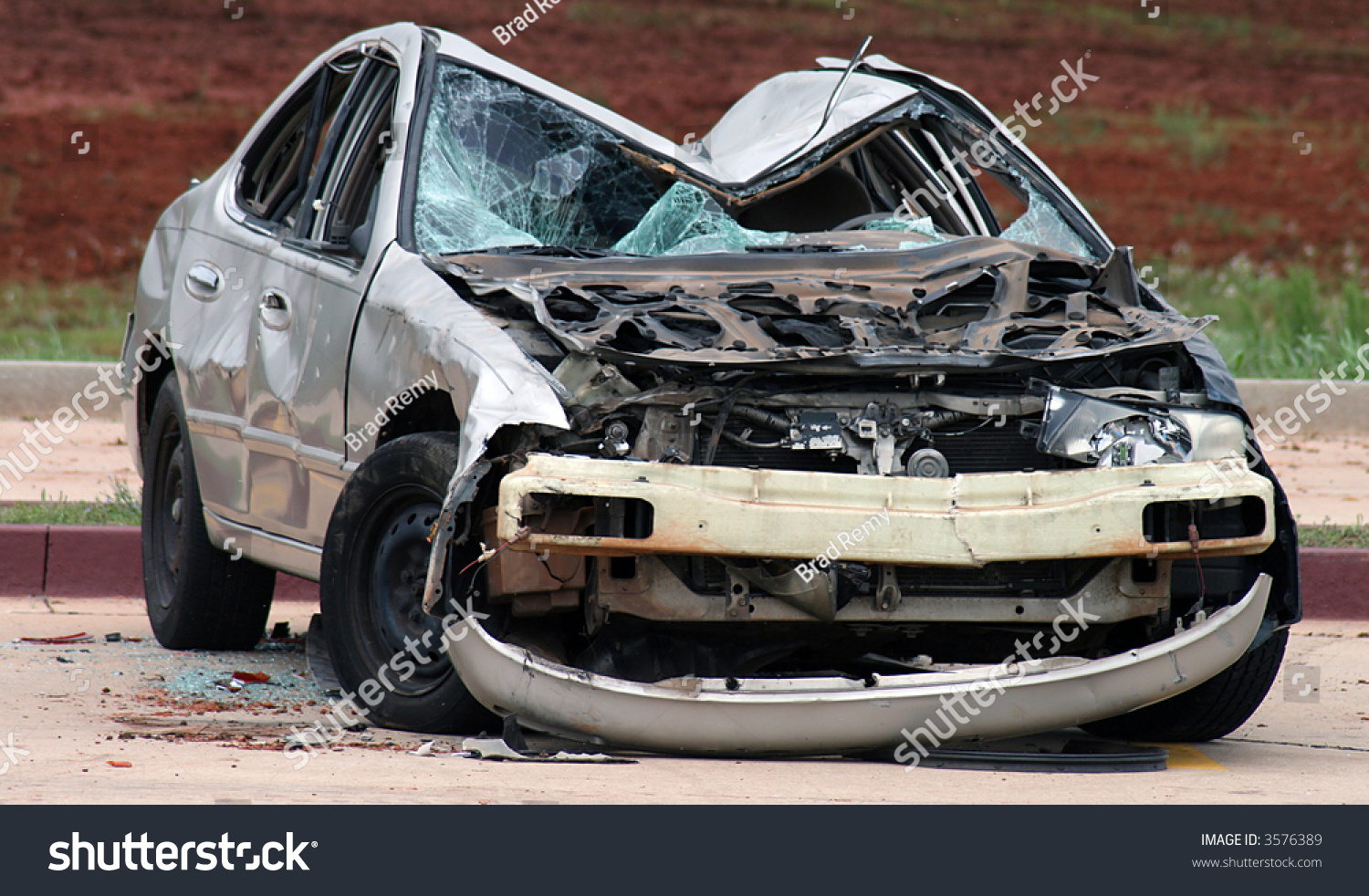 Smashed Car Stock Photo 3576389 - Shutterstock