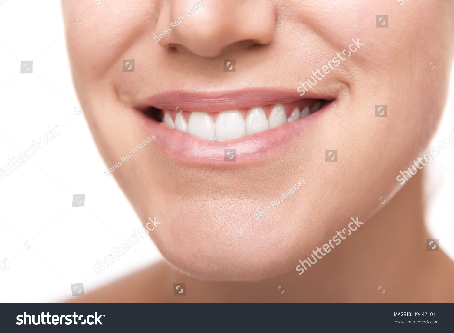 Smile White Healthy Teeth Close Photo Stock Photo 494471011 | Shutterstock