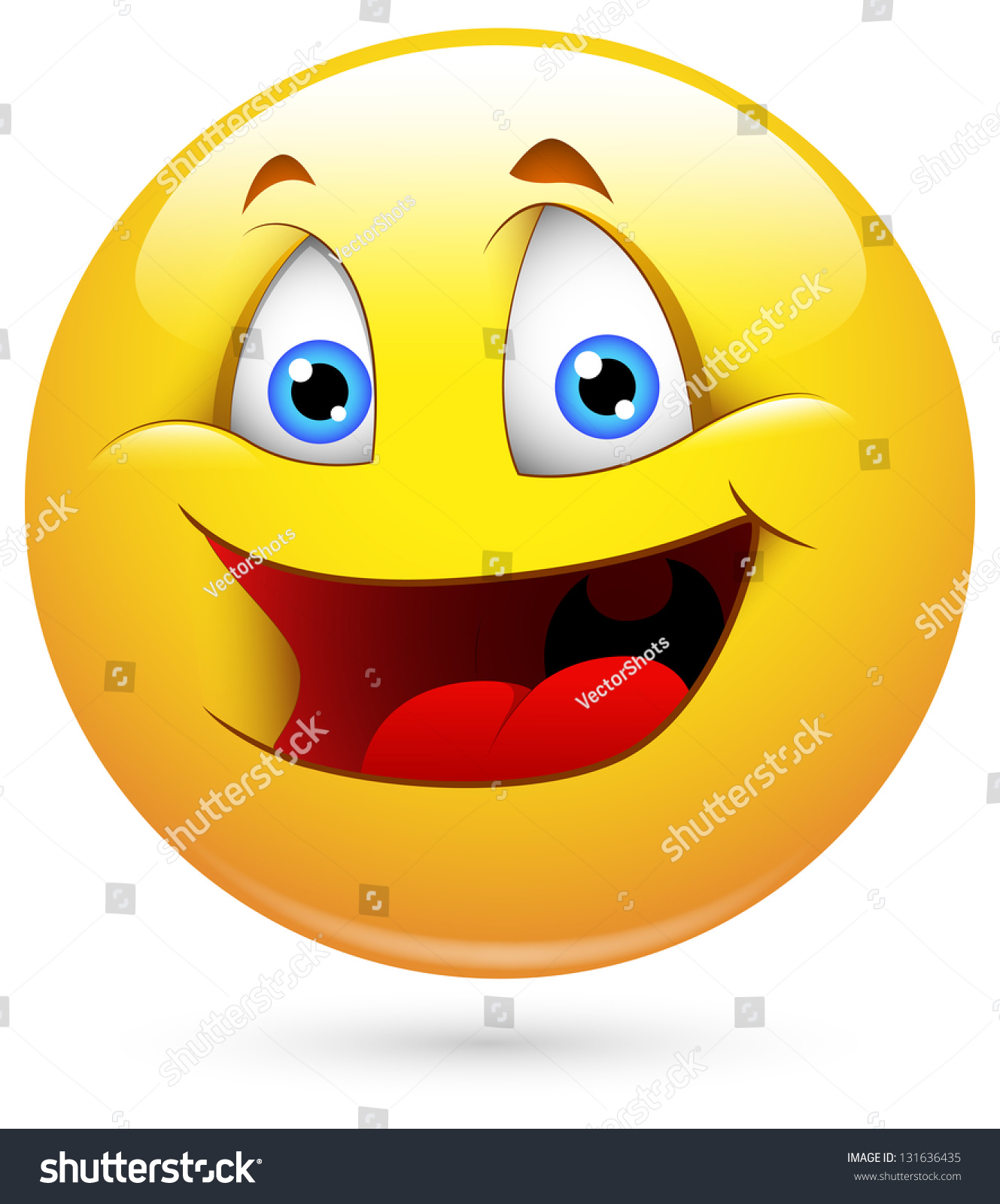 Smiley Illustration - Childish Face - 131636435 : Shutterstock