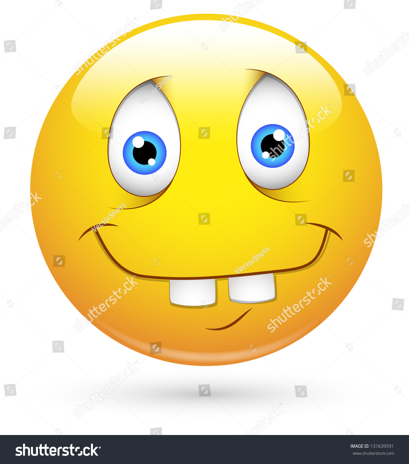 Smiley Illustration - Idiot Face - 131639591 : Shutterstock