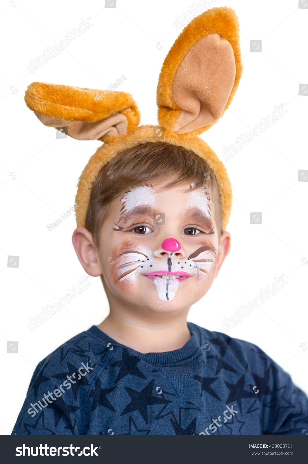 Smiling Adorable Kid Paintings On His Stock Photo 403028791 | Shutterstock