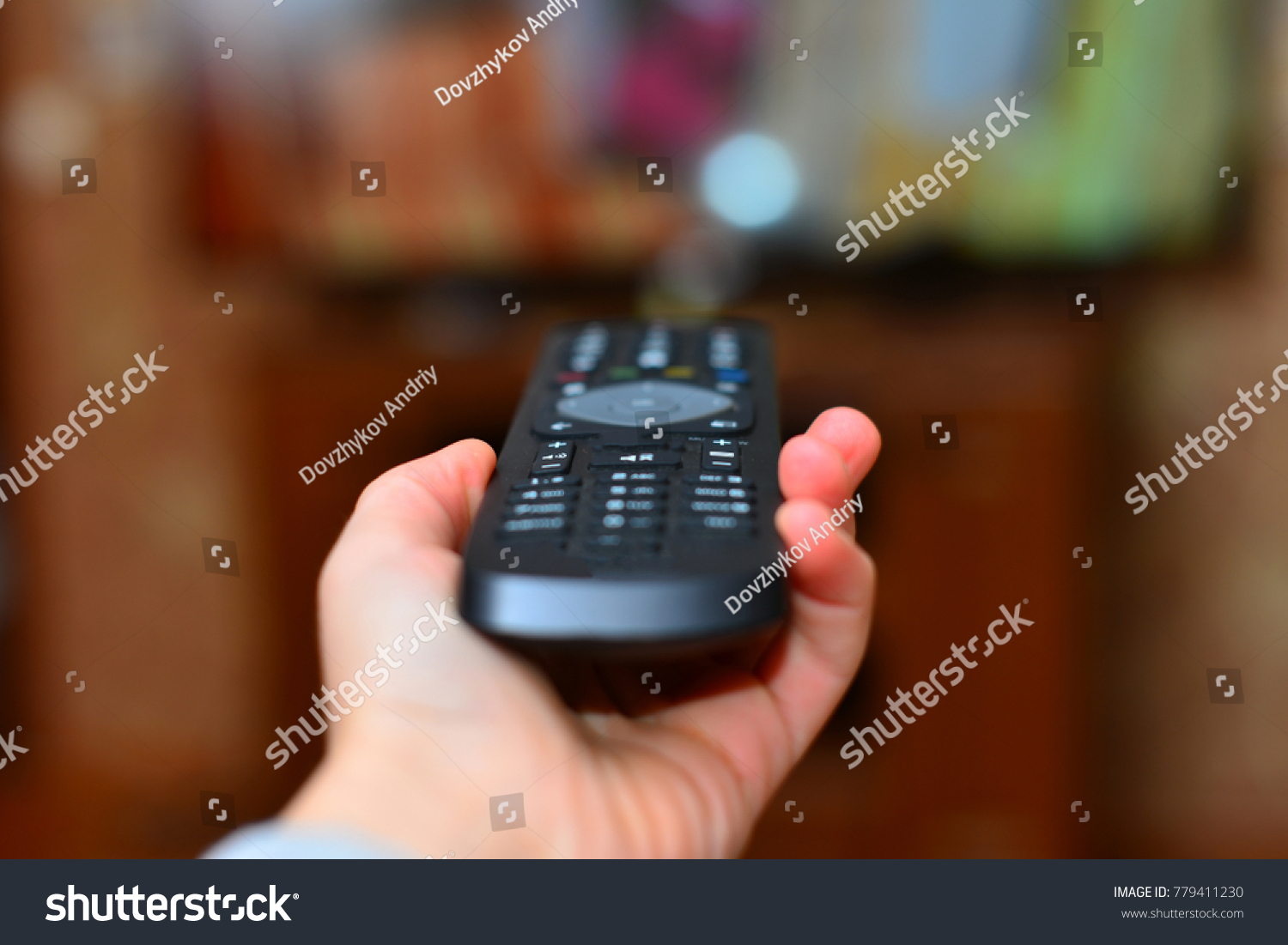 Smiling Little Boy Watching Tv Lying Stock Photo (Edit Now) 779411230