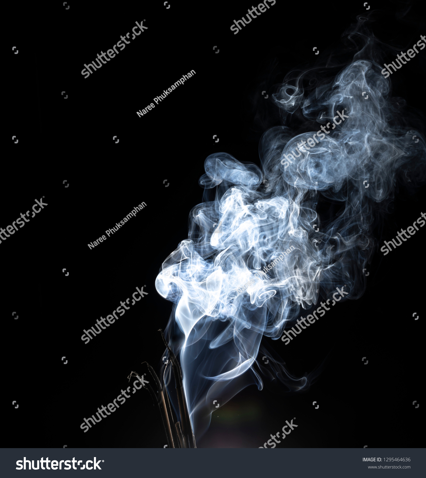 Smoke Colloidal Particles Solid Liquid Smoke Stock Photo 1295464636 