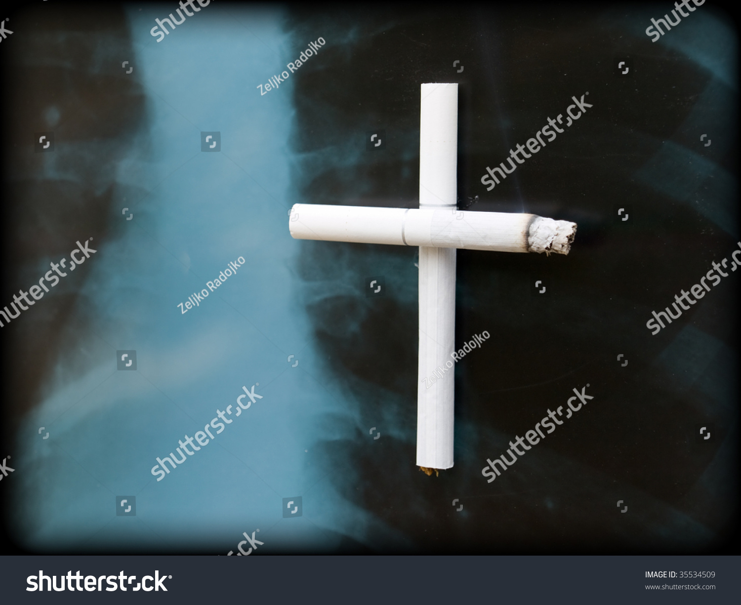  Ocean Colored Classic  Template Design Featuring Smoking Kills Concept