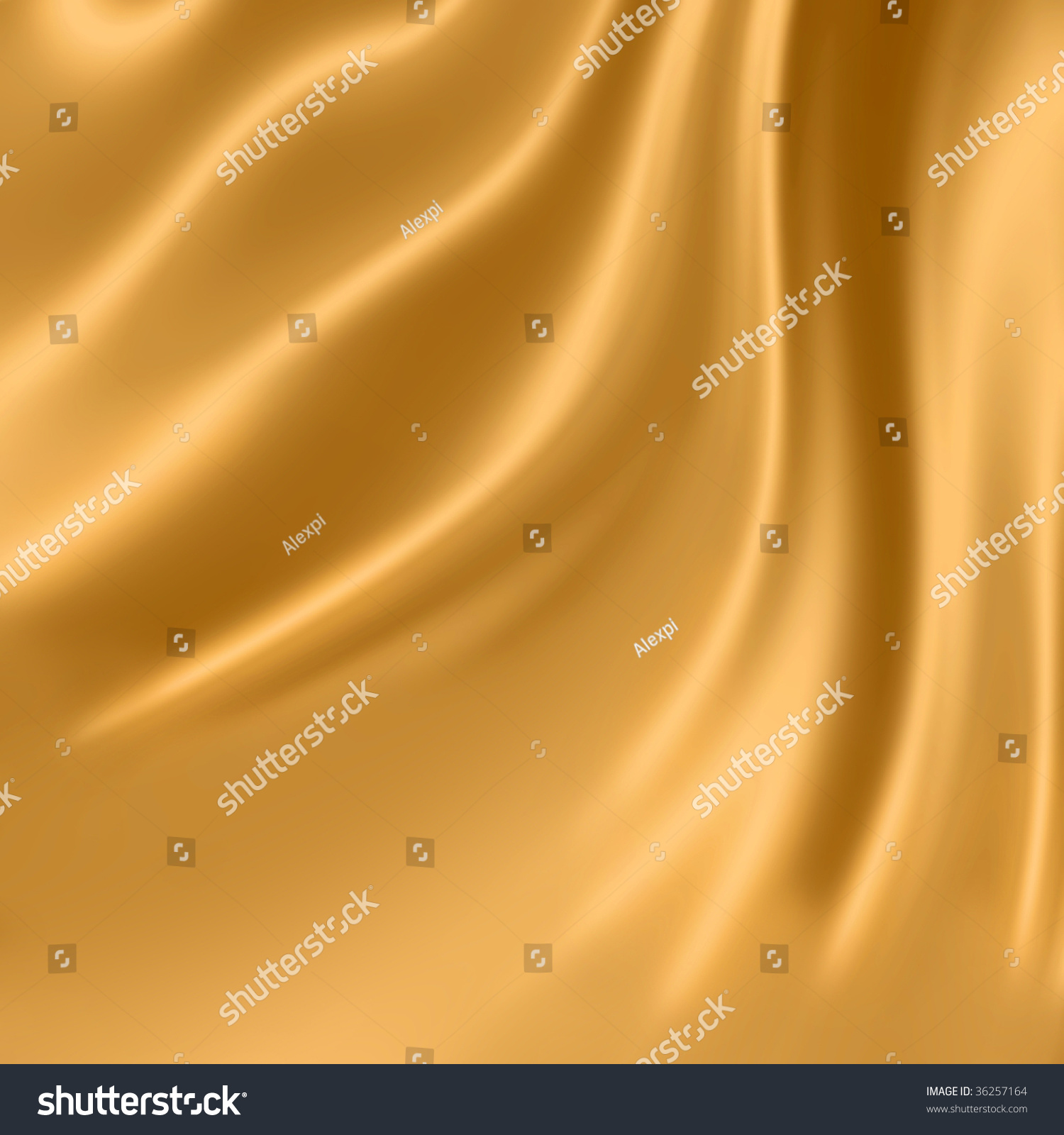 Smooth Elegant Gold Silk Fabric Stock Photo 36257164 : Shutterstock