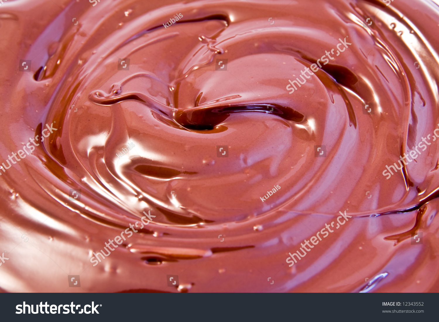 Smooth Melted Creamy Chocolate Background Stock Photo 12343552 ...