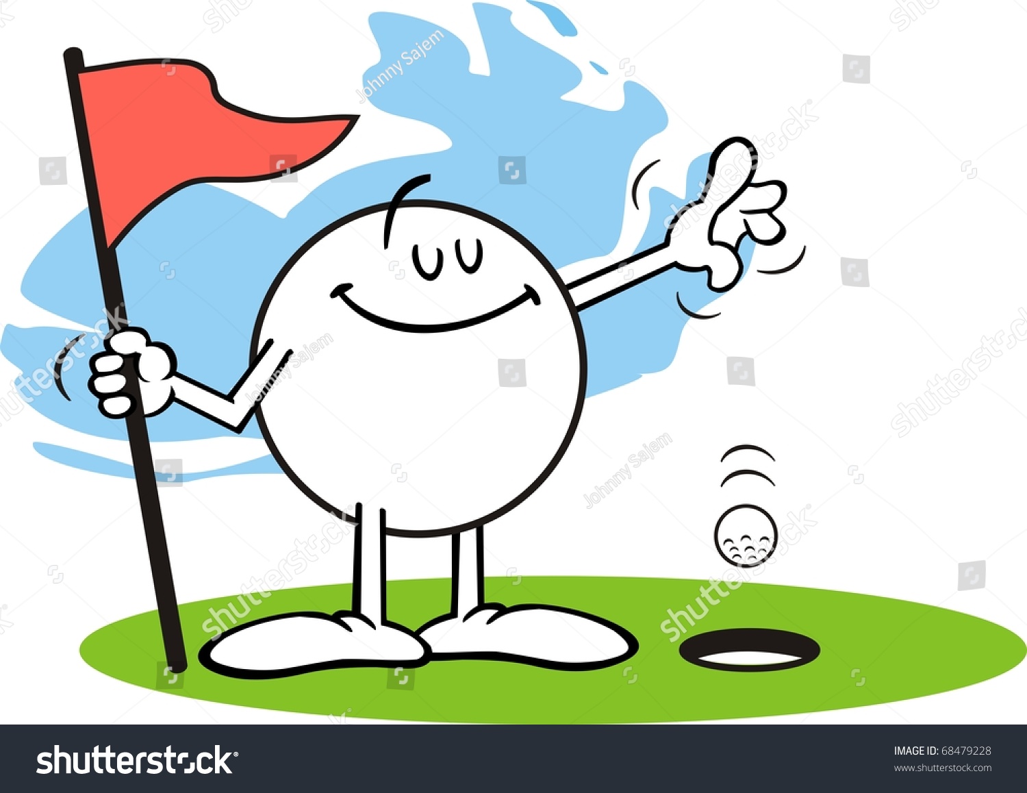 free golf hole in one clip art - photo #4