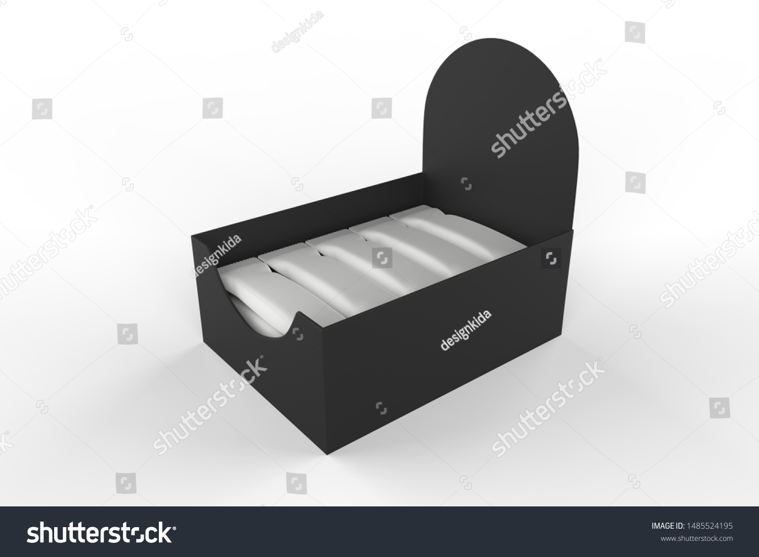 Download Snack Bars Display Box Mockup 3d Stock Illustration 1485524195