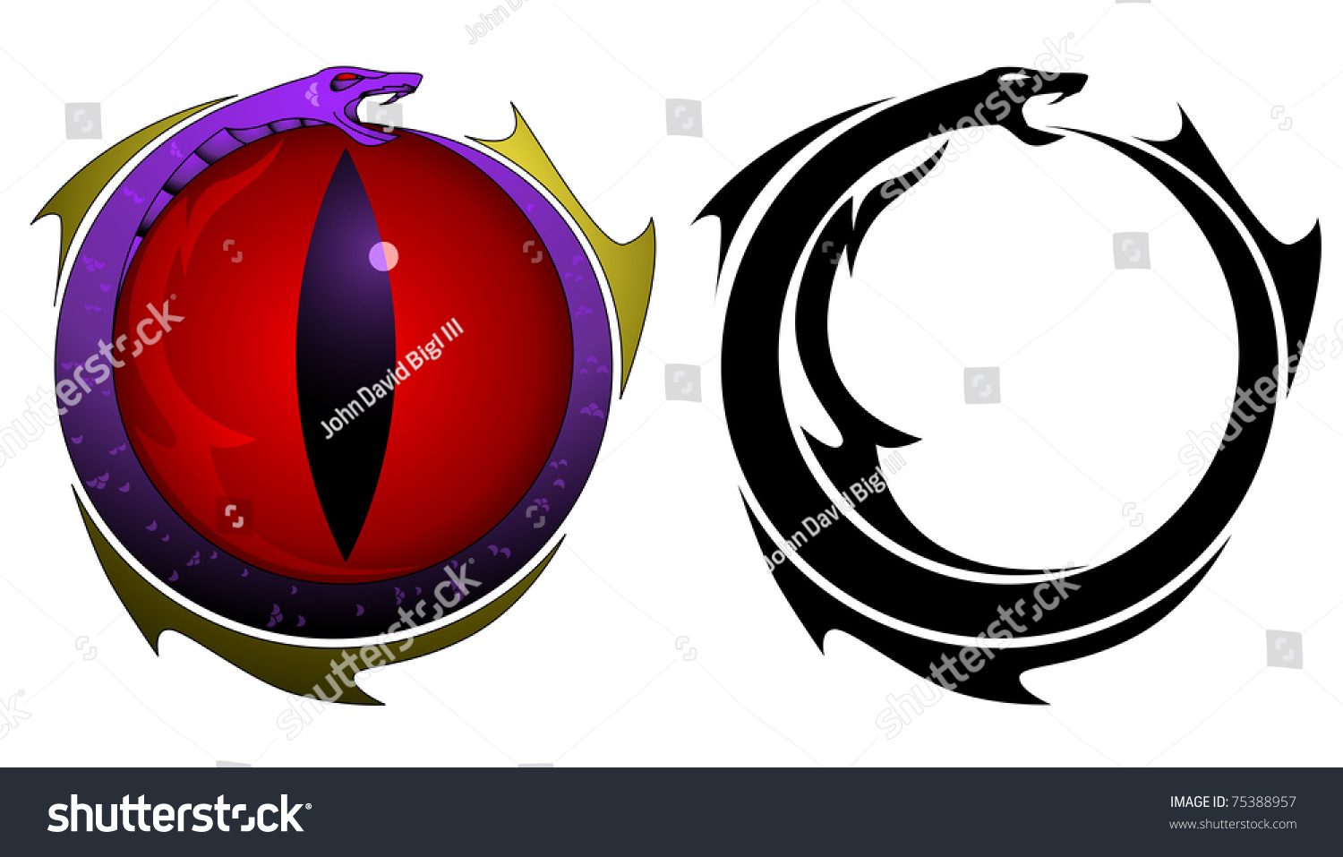 Snake Eye Tattoo Raster Stock Illustration 75388957 - Shutterstock