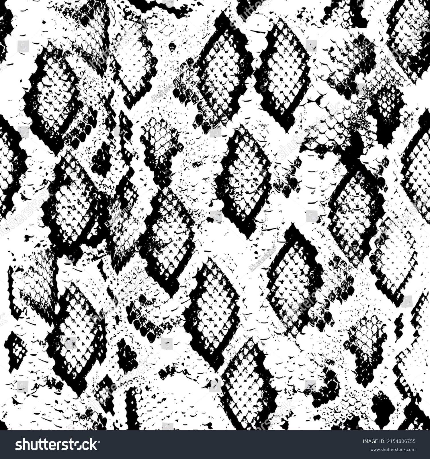 Snake Skin Scales Texture Seamless Pattern Stock Illustration ...