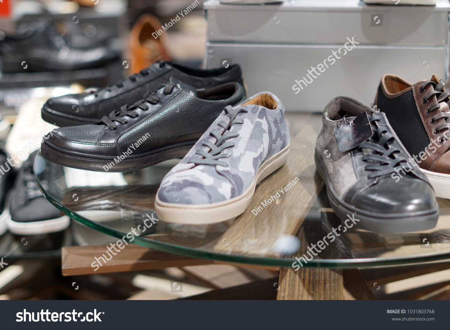 shoes on display