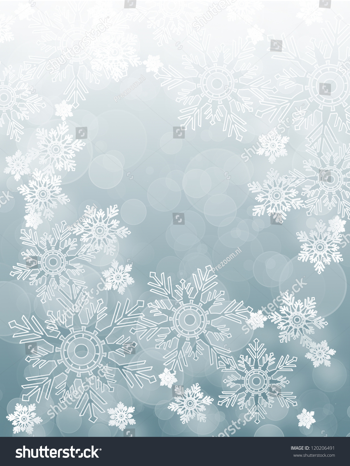 Snowflake Winter Christmas Background Wallpaper Stock Illustration