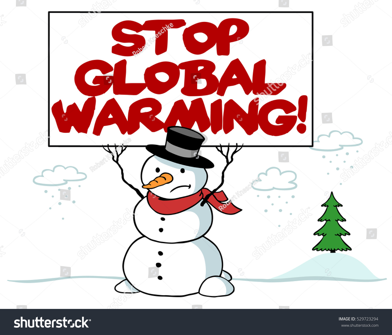 Worksheet Snowman Reading snowman sign reading stop global warming stock illustration with warming