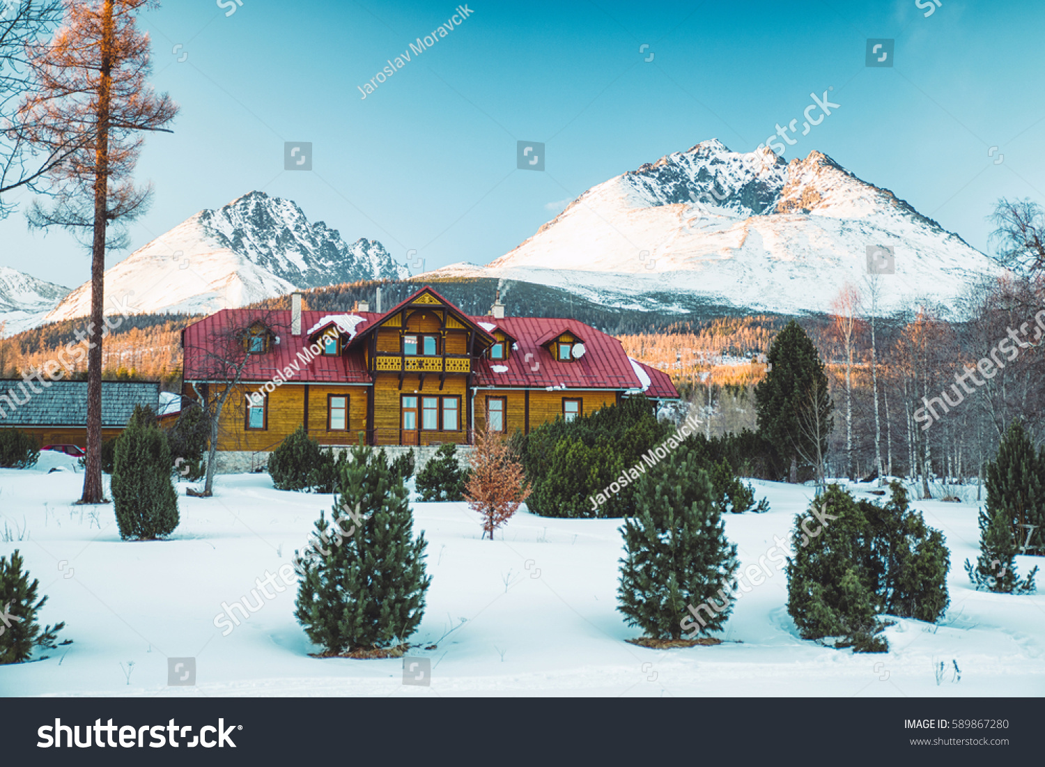 Snowy Peak Gerlach High Tatras Mountains Stock Photo Edit Now 589867280