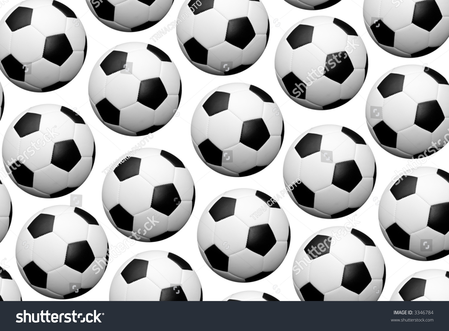 Soccer Ball Background Isolated Over Field Stock Photo 3346784 ...