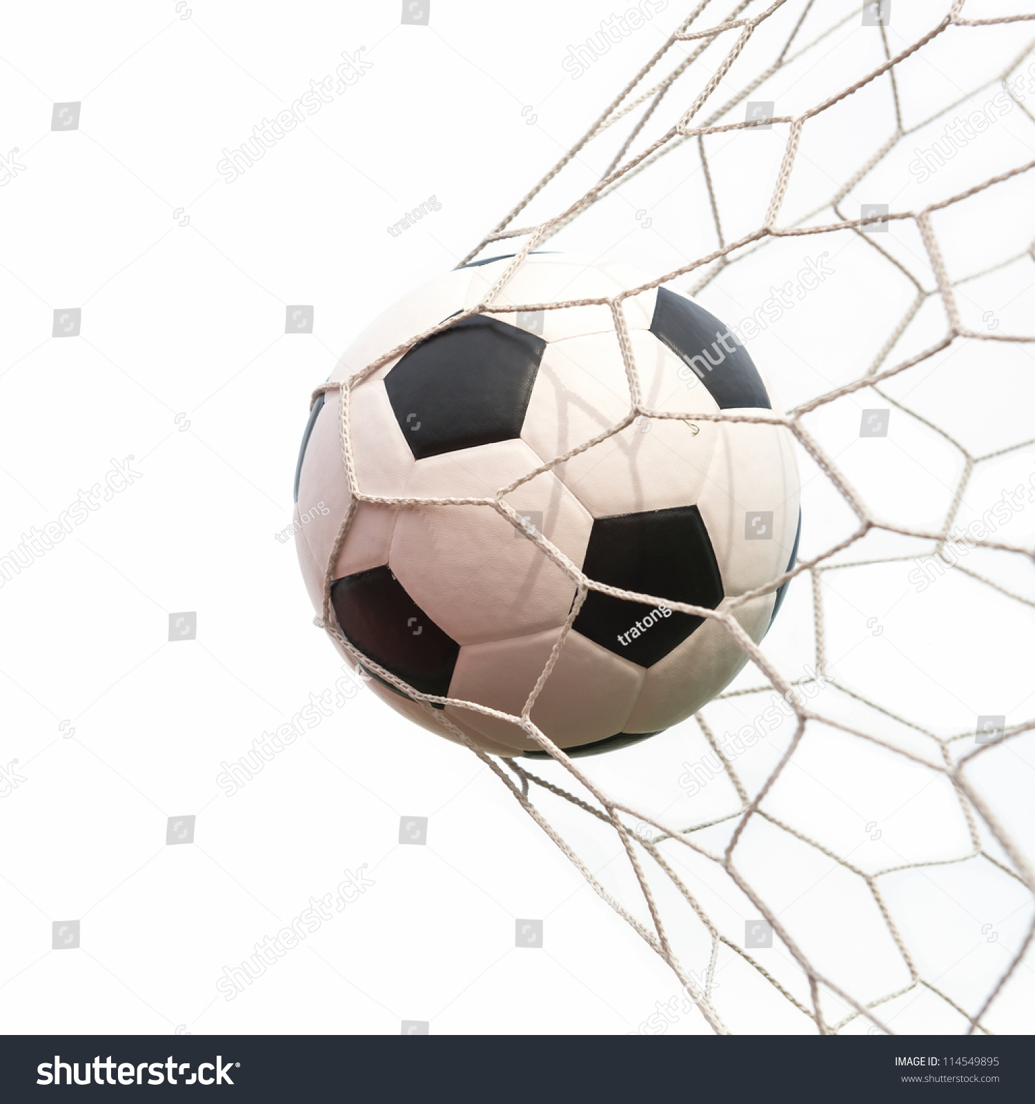 Soccer Ball Net On White Stock Photo 114549895 - Shutterstock