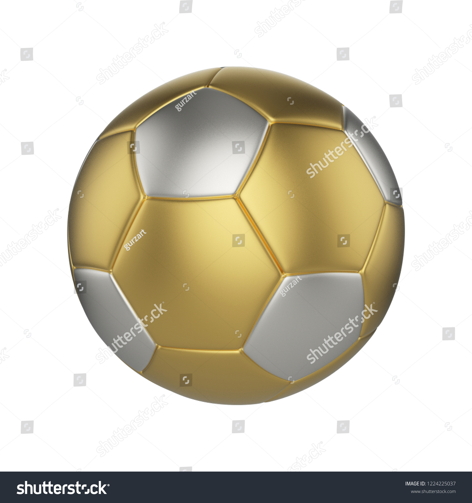 Soccer Ball Realistic 3d Raster Illustration Stock Illustration ...