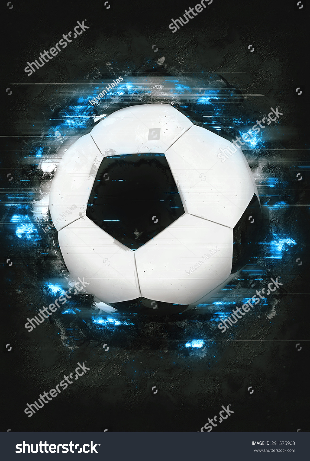 Soccer Football Sport Poster Flyer Background Stock Illustration