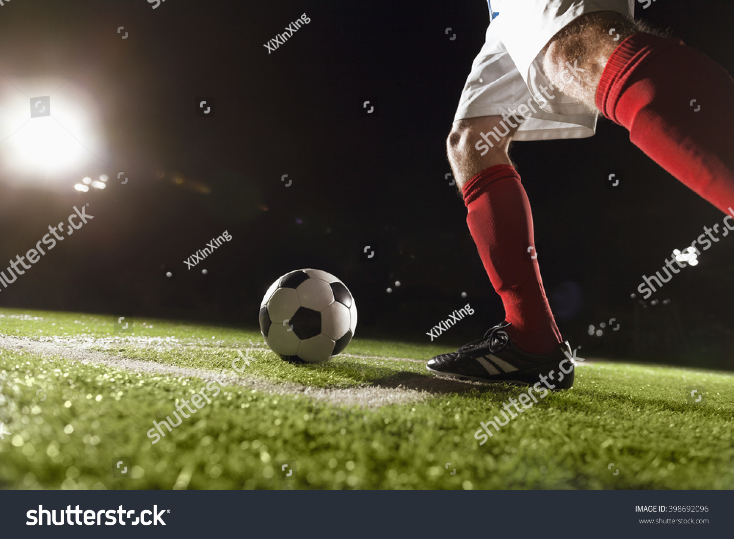 Soccer Player Making Corner Kick Stock Photo 398692096 | Shutterstock