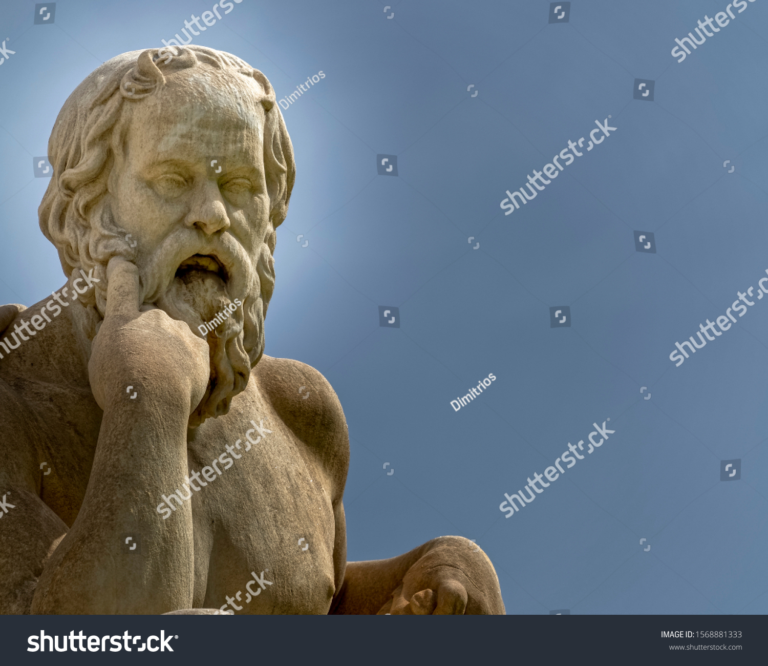 Socrates Statue Ancient Greek Philosopher On Stock Photo 1568881333 ...