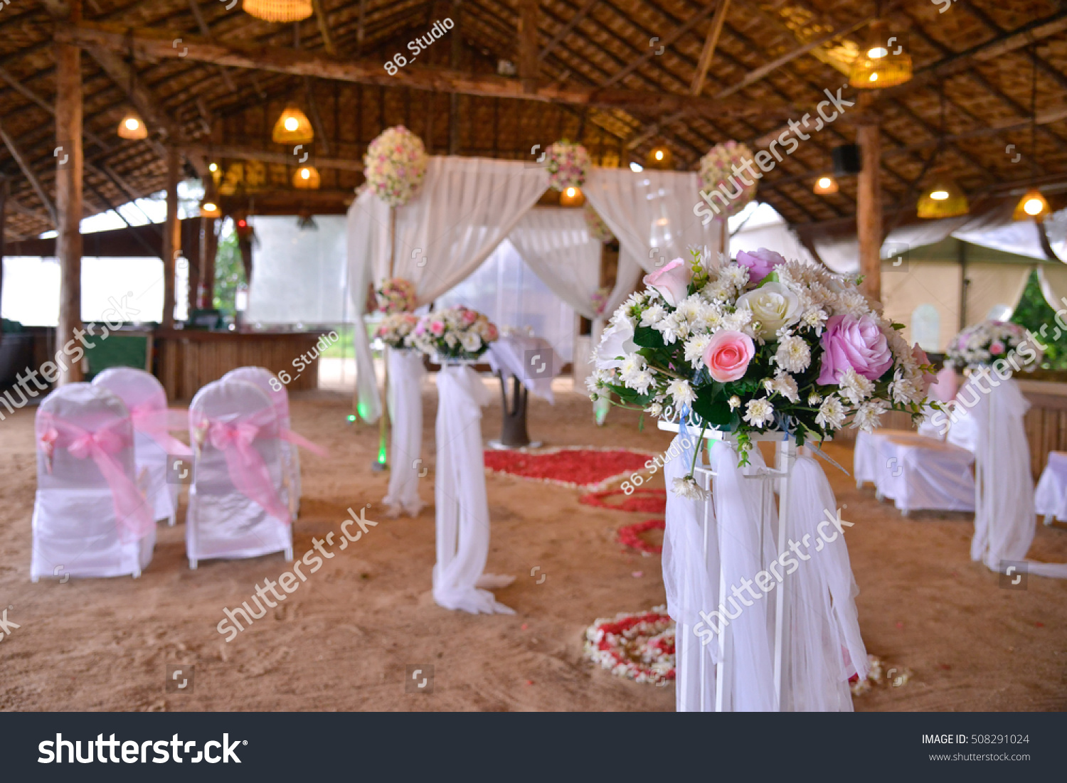 Soft Focus Wedding Decoration Setting Wedding Stock Photo Edit Now