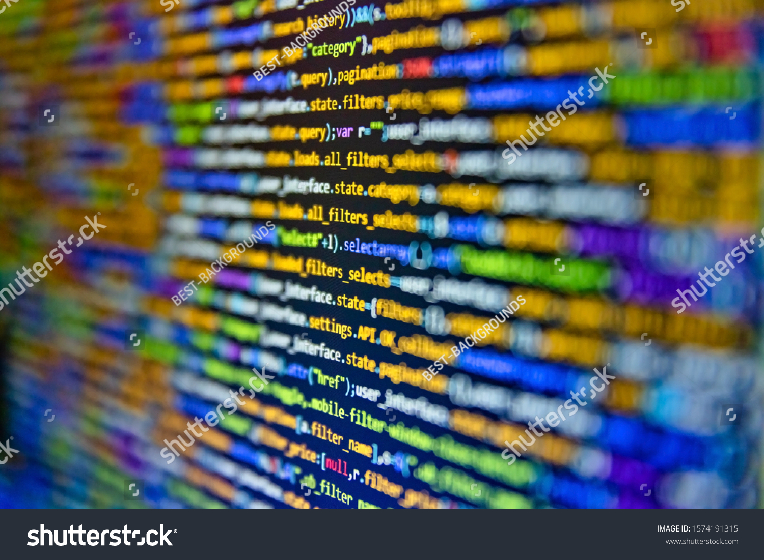 Software Technology Background Showing Programming Source Stock Photo ...