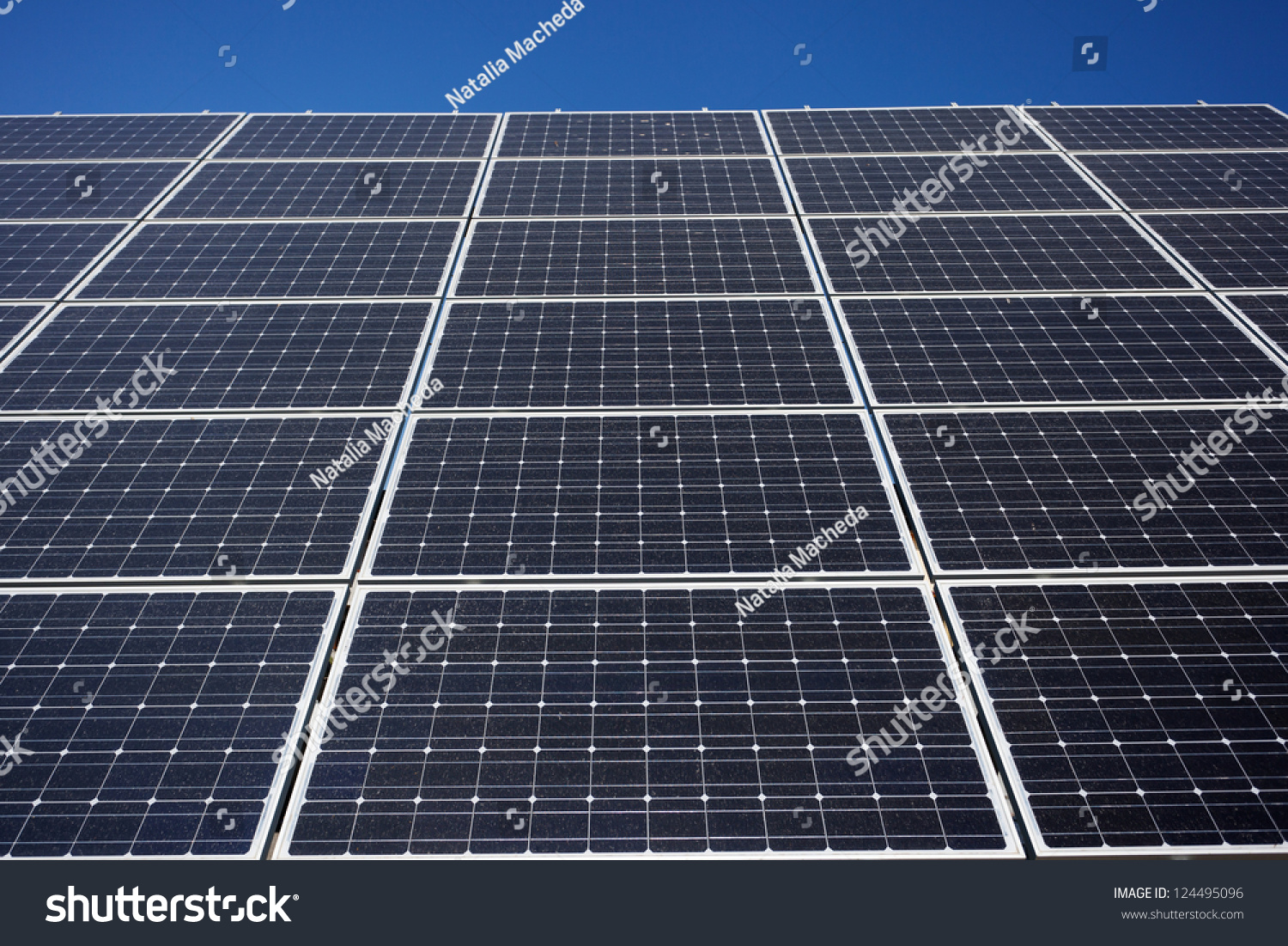 Solar Panel Background Stock Photo 124495096 : Shutterstock