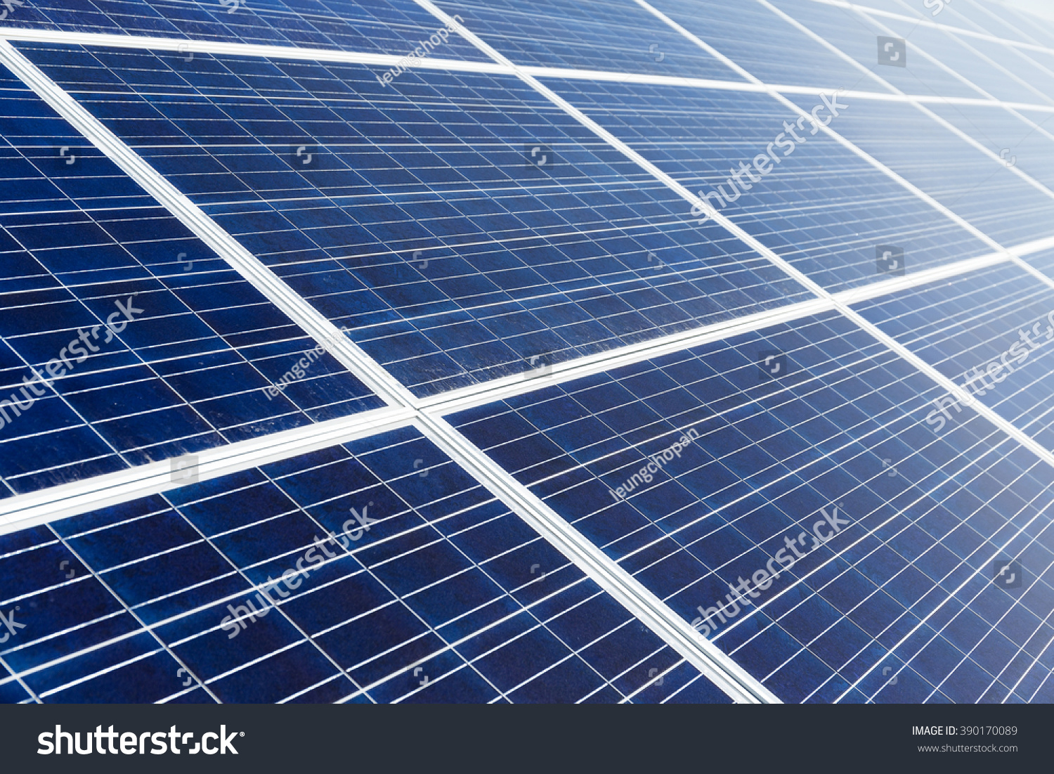 Solar Panel Close Up Stock Photo 390170089 : Shutterstock