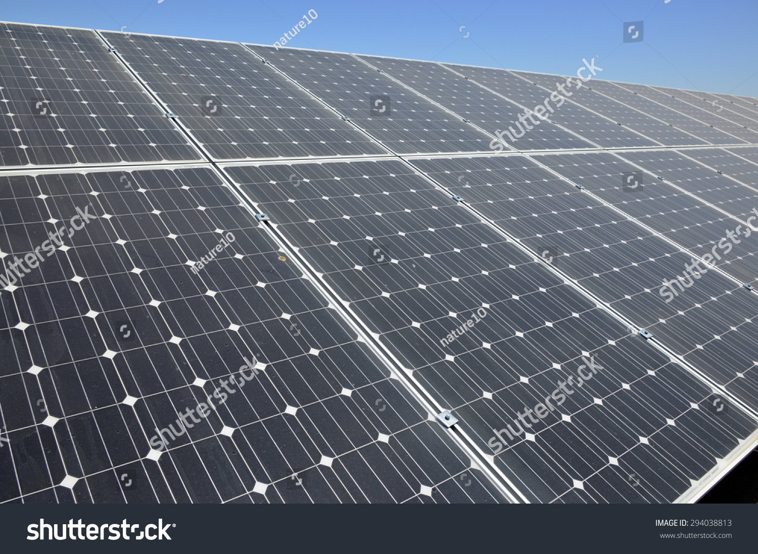 Solar Panel Flat Surface For Collecting Solar Energy. Stock Photo ...