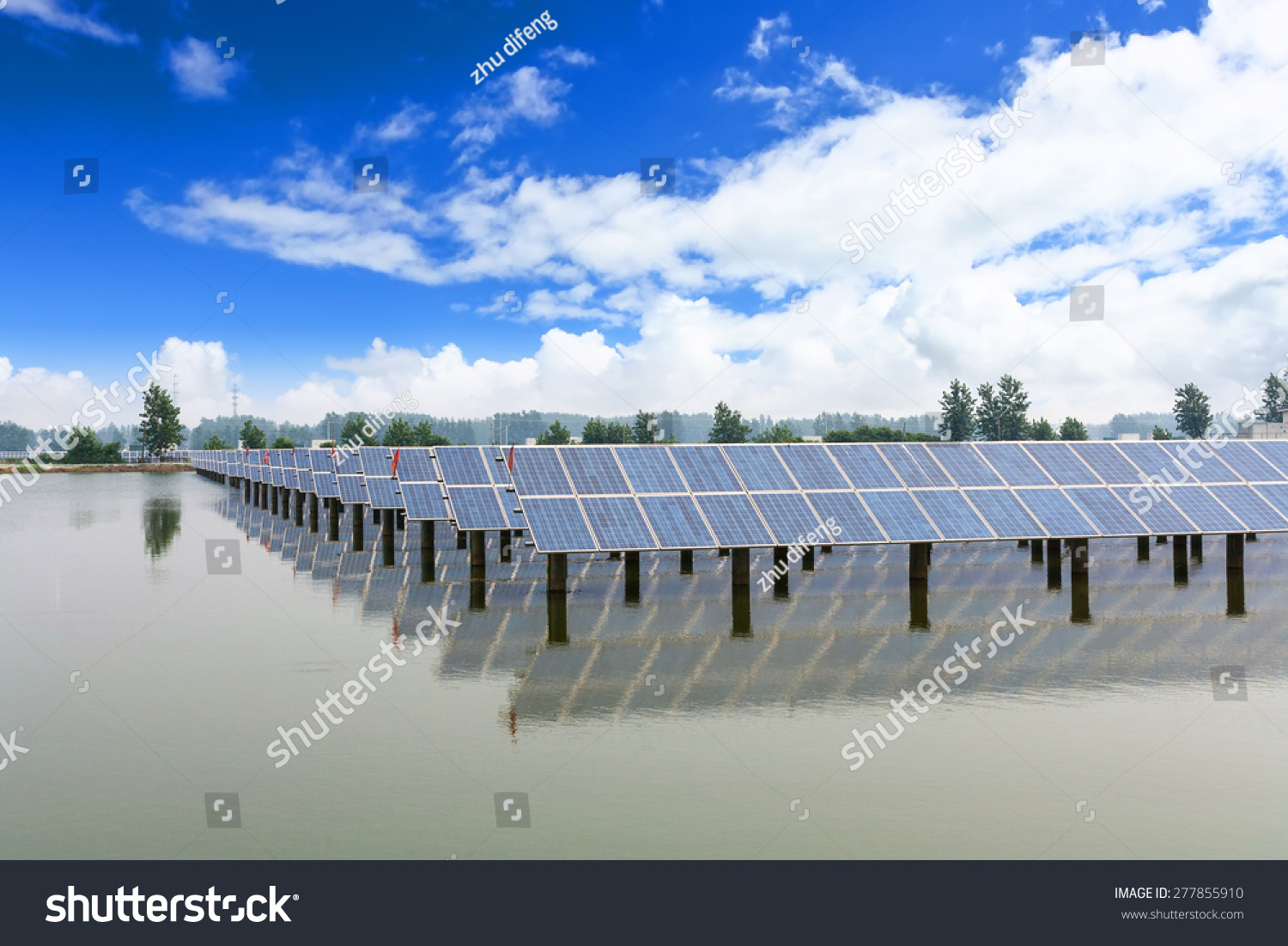 Solar Panels Outdoors Stock Photo 277855910 : Shutterstock