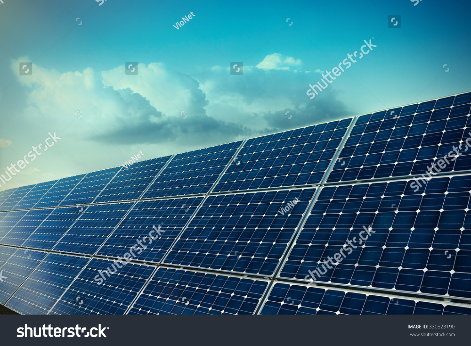 Solar Panels Technology Background Stock Photo 330523190 : Shutterstock