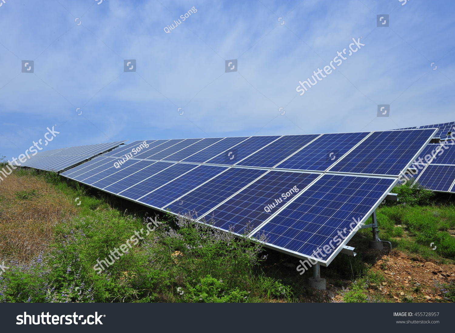 Solar Power Equipment Stock Photo 455728957 : Shutterstock