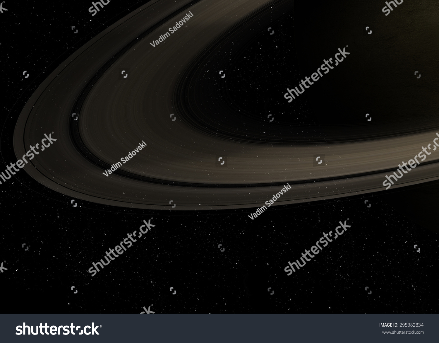 Solar System Real Scale Objects Elements Stock Photo Edit