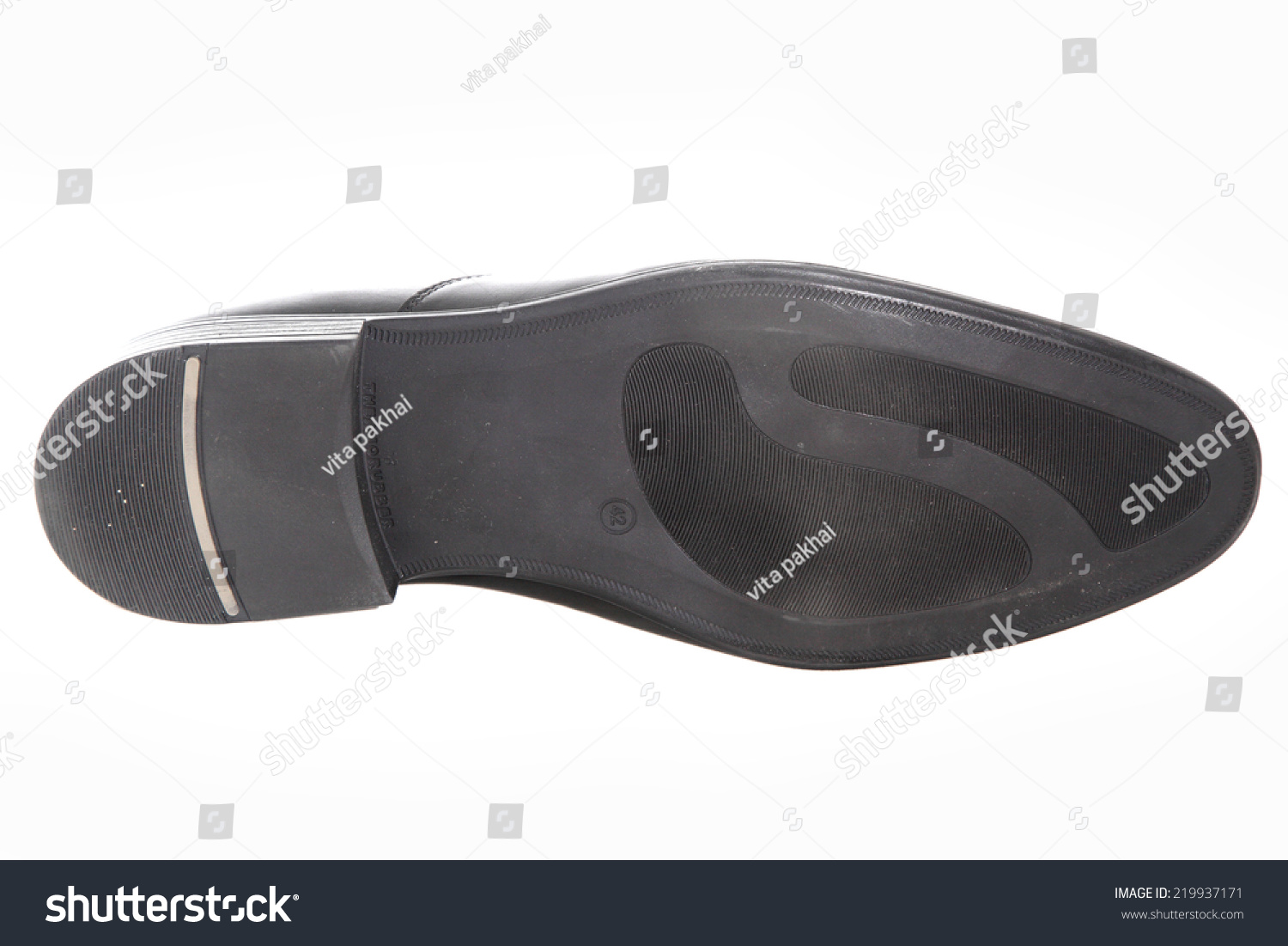 Soles Shoes On White Background Stock Photo (Edit Now) 219937171