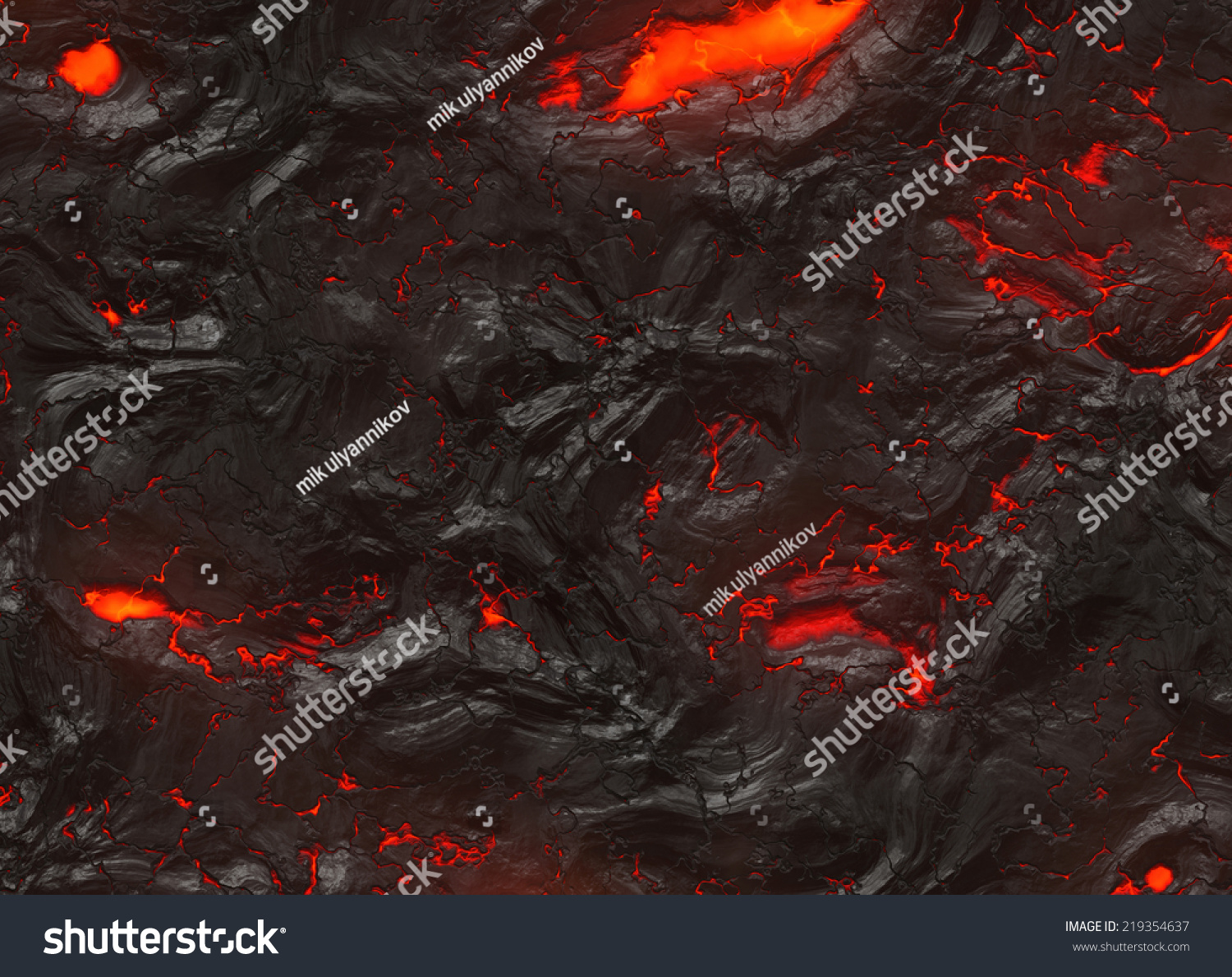 Solidified Hot Lava Texture Eruption Volcano Stock Illustration 219354637 