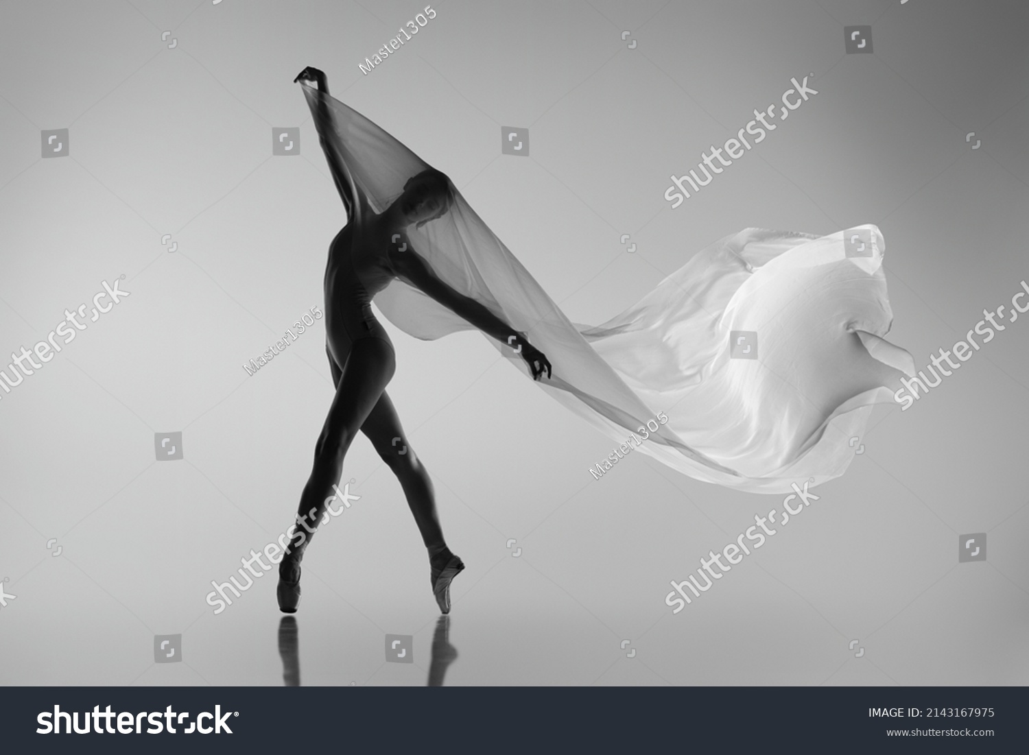 Solo Performance Black White Portrait Graceful Stock Photo 2143167975 ...