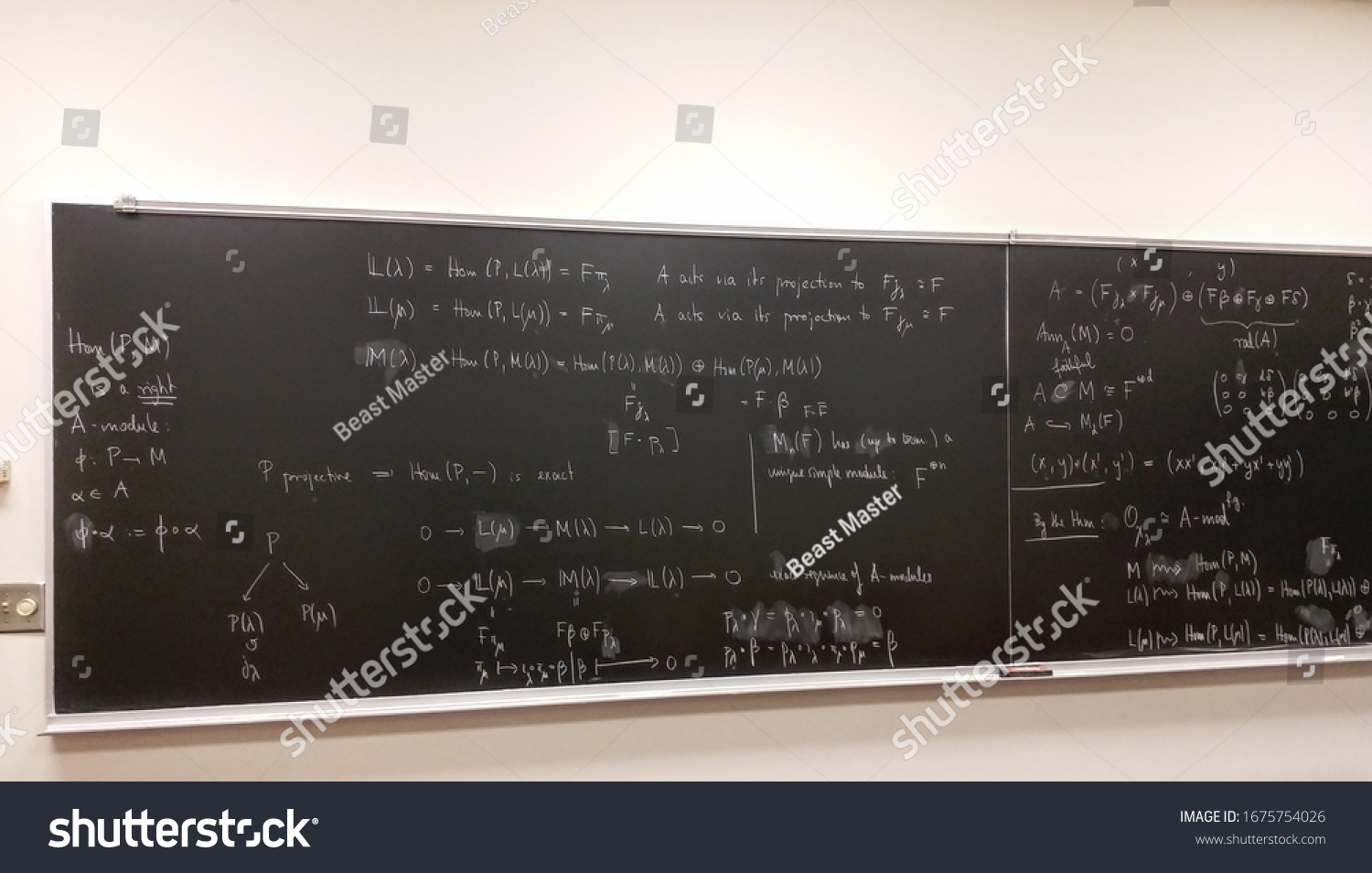 Some Mathematical Equations Matrices Written On Stock Photo Edit Now