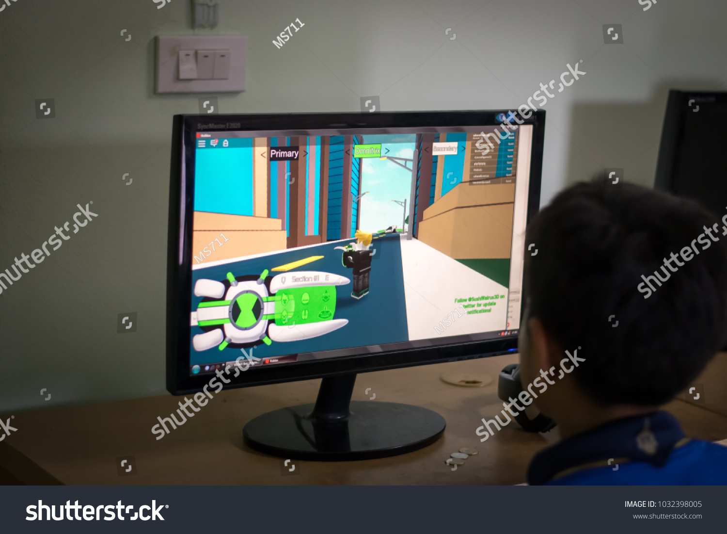 Songkhla Thailand February 24 2018 Boy Stock Photo Edit Now 1032398005 - ben 10 arrival of aliens on roblox games
