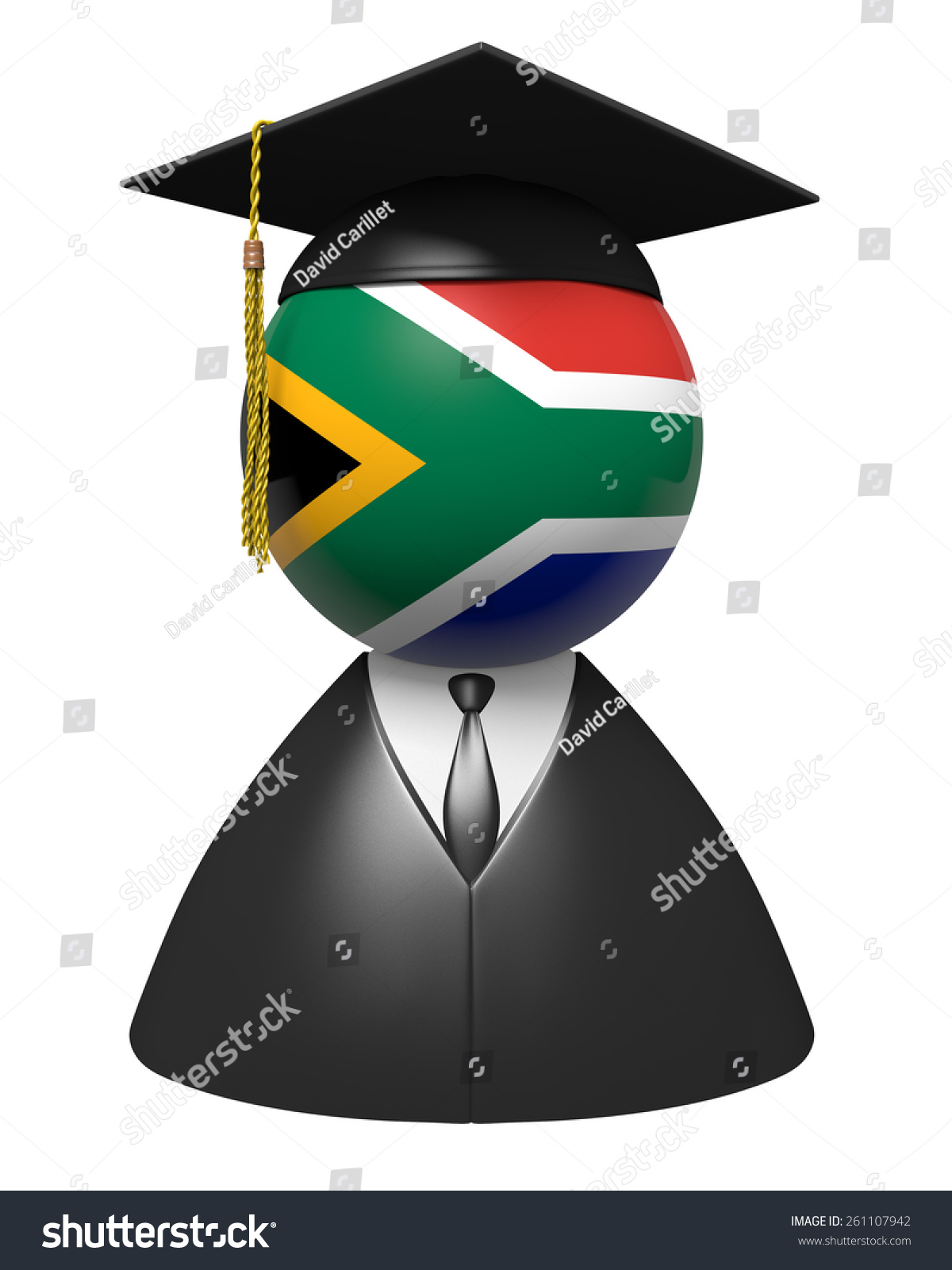 South Africa College Graduate Concept Schools Stock Illustration ...