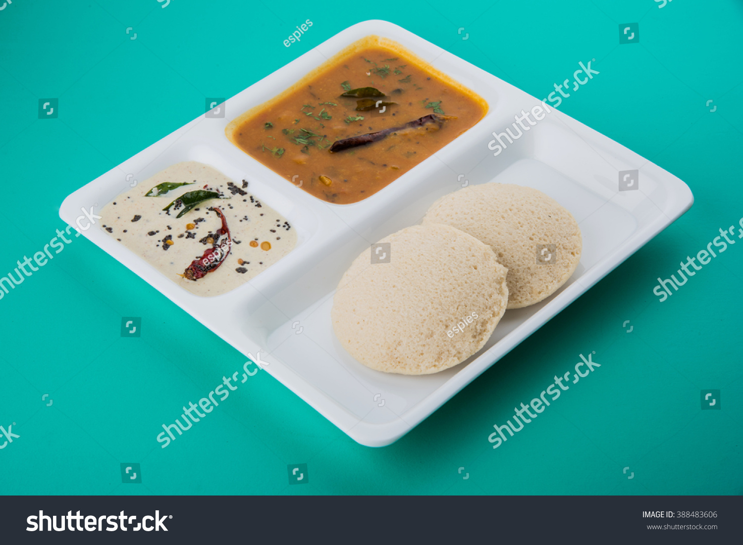 South Indian Food Idly Idli Sambar Stock Photo (Edit Now) 388483606