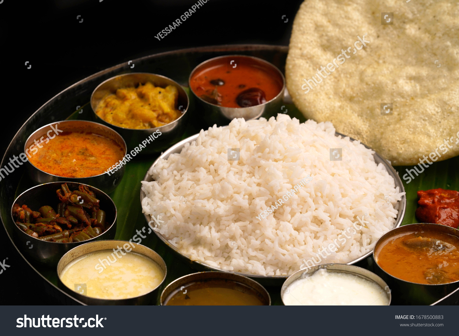 South Indian Food Meals Roti Salad Stock Photo 1678500883 | Shutterstock