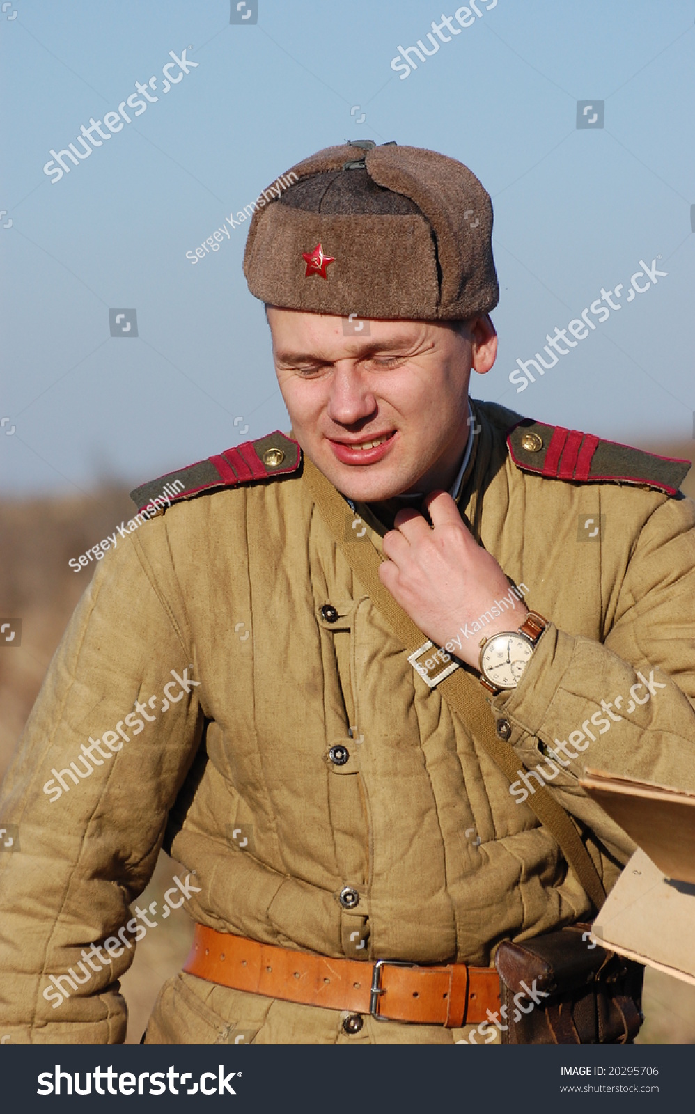 Soviet Military Uniform Of Ww2. Historical Military Reenacting Kiev ...