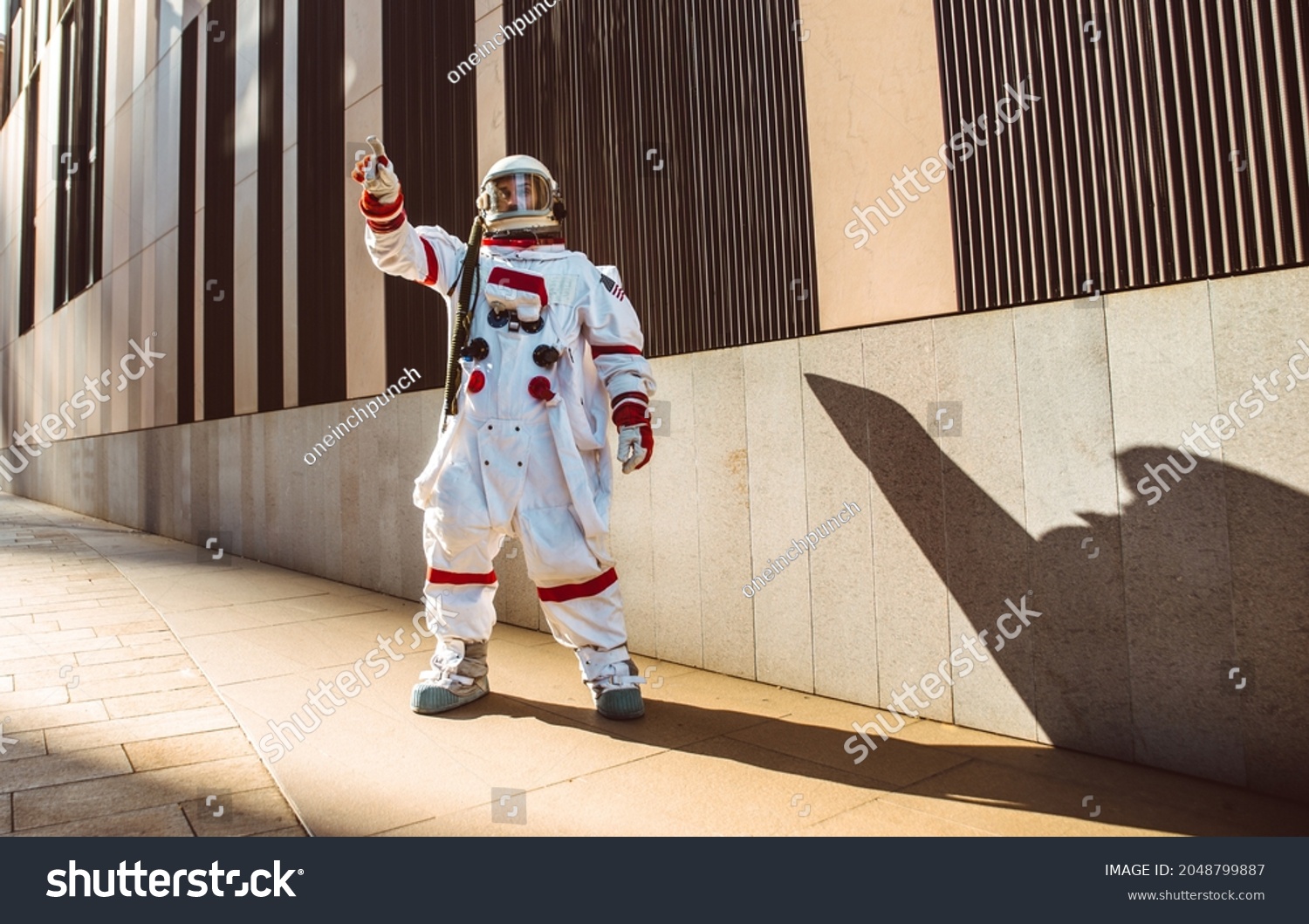 Spaceman Futuristic Station Man Space Suit Stock Photo (Edit Now ...