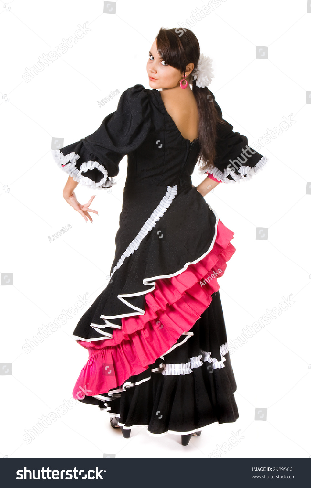 Spanish Flamenco Dancer In A Classical Pose Stock Photo 29895061 ...